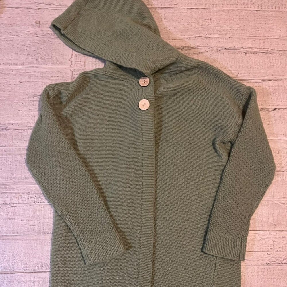 Hooded Duster Cardigan,Long Sleeve Tops